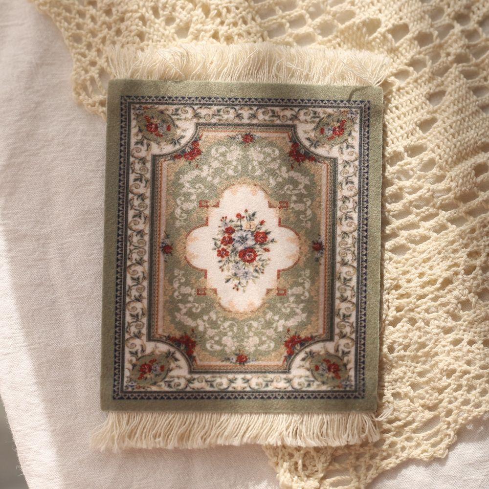 With Tassel Heat-resistant Desk Cushion Retro Pattern Table Decor Kitchen Accessories Coaster Cup Pads Table Mat Placemat