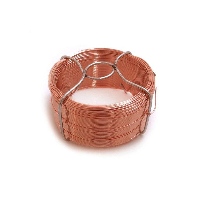 Fil de grillage cuivre rouge - Filgraf - n°3 - Diamètre 0,8 mm