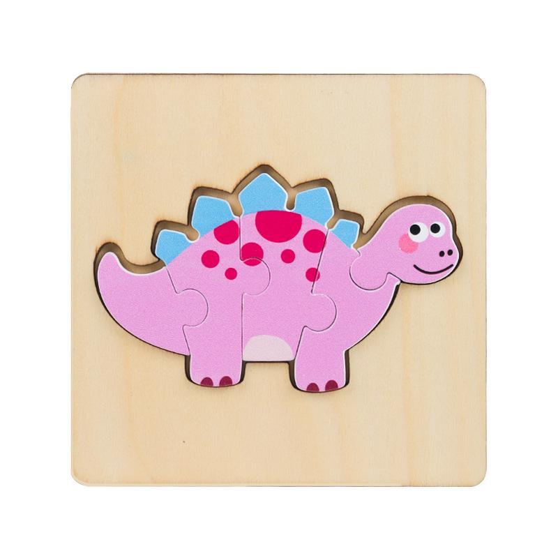Wooden 3D Geometric Puzzle for Toddlers: Early Education Toy for Ages 1-3