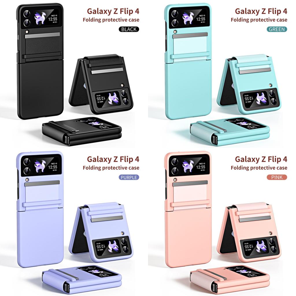 Stylish And Trendy Pc Hard Shell Case For Samsung Z Flip4/3 Fashionable And Creative Flip Screen Protection