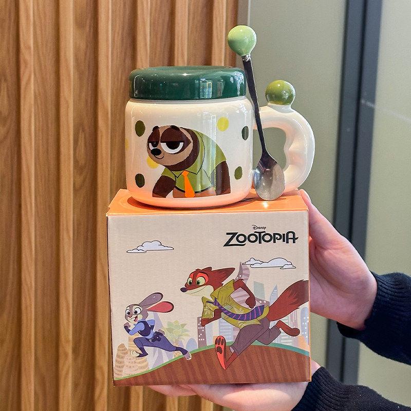 

Zootopia New Year Mug: Judy & Nick Ceramic Cup with Gift Box - Perfect for Girls Birthdays