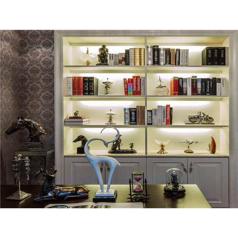 High-Definition Douyin-Moderator-Hintergrund: Bücherregal Bürodeko