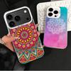 Mandala Style Pattern Shockproof Phone Case for iPhone 17 Air 16 16E 15 Pro Max 14 Plus 13 Mini 12 Back Cover Anti Fall Fundas
