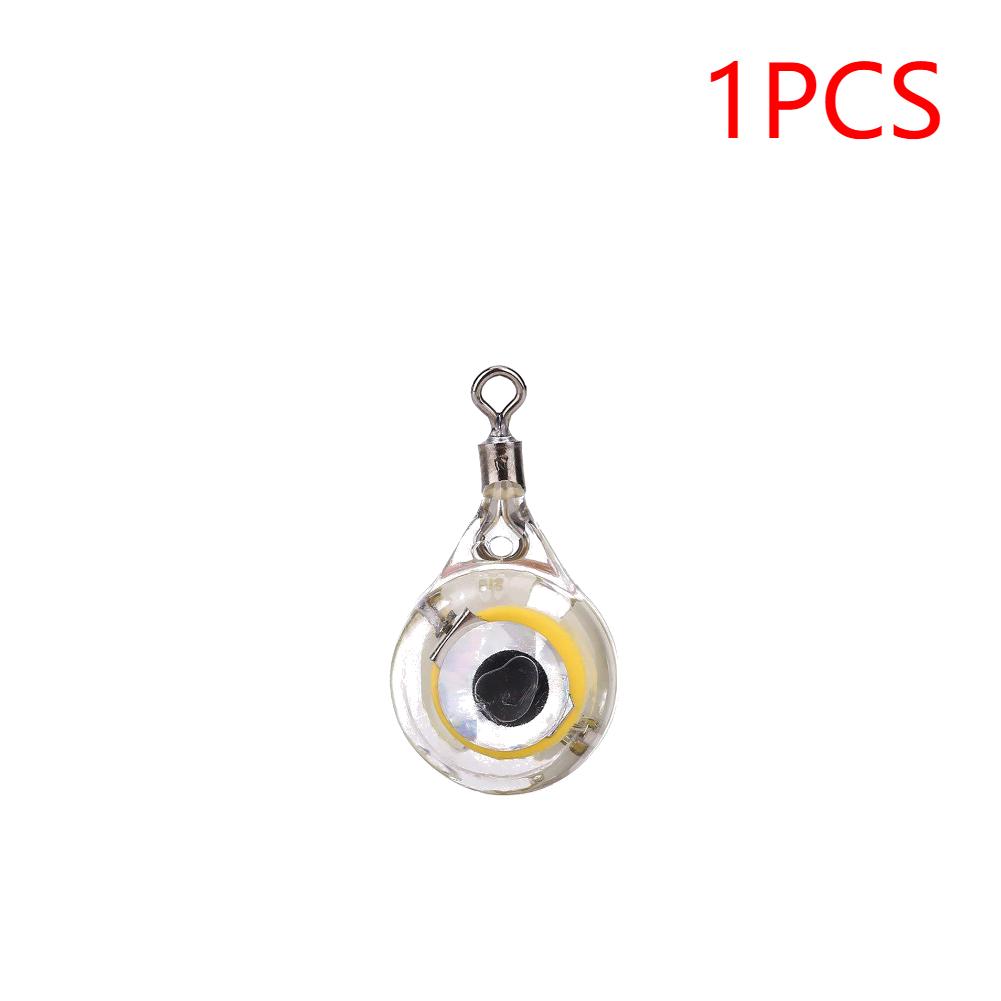 1-5PCS Mini Fishing Lure Light LED Deep Drop Underwater Eye Shape Fishing squids Fishing Bait Luminous Lure for Attracting Fish