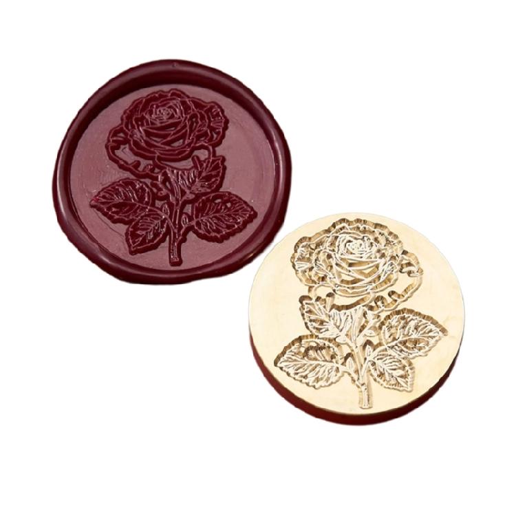 Castles Wax Seal Stamp Decorative Seal Plant Sealing Wax Stamp Brass Head for Wedding Scrapbooking Decoration