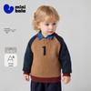 Minibala Boys' Color-Block Pullover Sweater