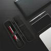 Estojo Preto Rígido para Canetas Estilo Minimalista Estojo para Lápis Estojo de Malha para Fones de Ouvido Organizador de Pincéis de Maquiagem Estojo com Zíper para Lápis Material Escolar