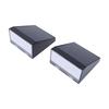 2PCS Outdoor Solar Wall Lights with Microwave Motion Sensor IPX5 Water Proof 2 Modes 6 12H Illumination for Garden