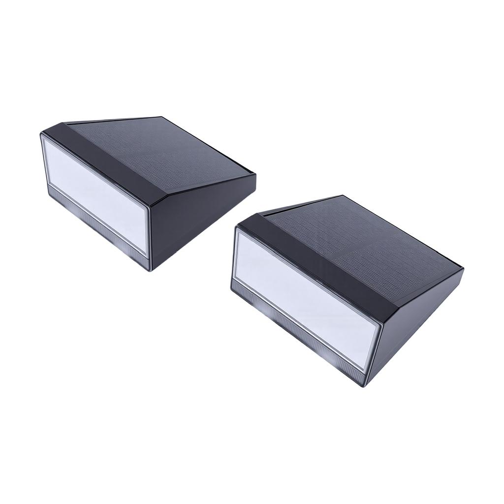 2PCS Outdoor Solar Wall Lights with Microwave Motion Sensor IPX5 Water Proof 2 Modes 6 12H Illumination for Garden