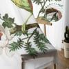 Bird And Exotic Flowers Sheer Curtains For Bedroom Living Room Tulle Curtains For Kitchen Window Voile Curtains