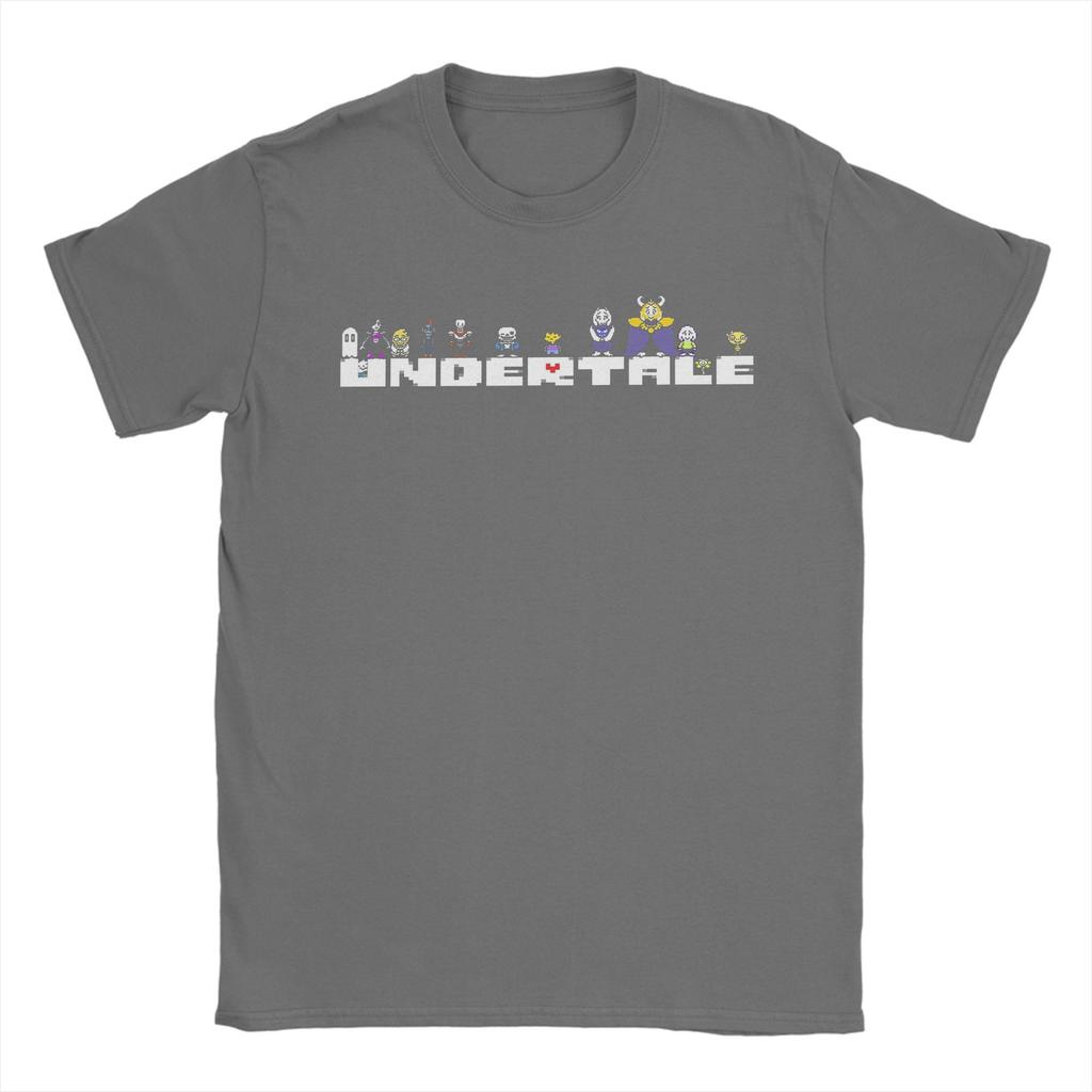 Videogioco Undertale Logo di Sans Magliette Unisex 100% Cotone Maglietta Originale Girocollo Maglietta Manica Corta Top Idea Regalo