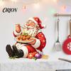 Seasonal Home Decoration Santa Claus Wall Sticker, Waterproof PVC Decal, Removable Decorative Christmas Decals Festive Art for Glass Windows And Doors