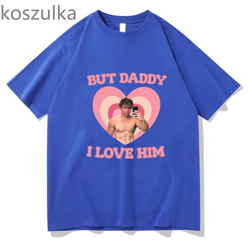 Vintage I Love Nicholas Chavez TShirt Men O Neck Cotton But Daddy Printing T Shirts Short Sleeve Tee Clothing Summer Streetwear