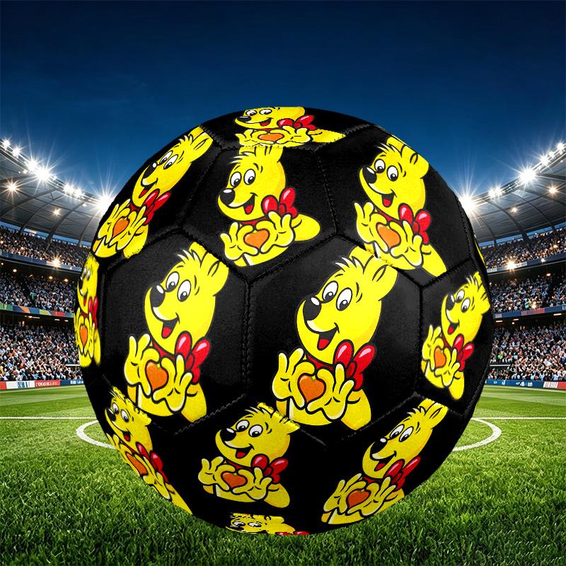 Bamse Print Size 5 Soccer Ball, PU Wear Resistant Football for Match Training and Daily Practice, Birthday Gift for Soccer Fans