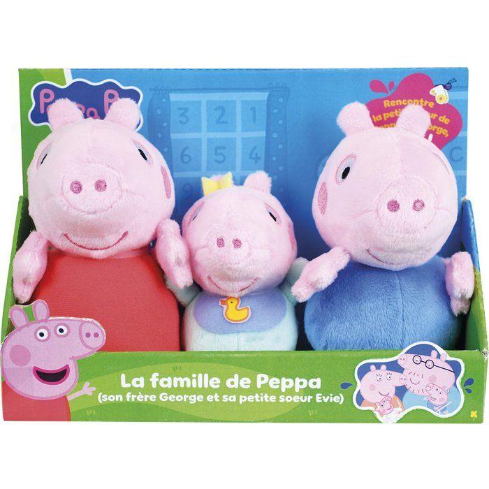 Coffret de peluches - Peppa Pig - JEMINI - Peppa, Georges et Evie - 3 personnages - Des la naissance