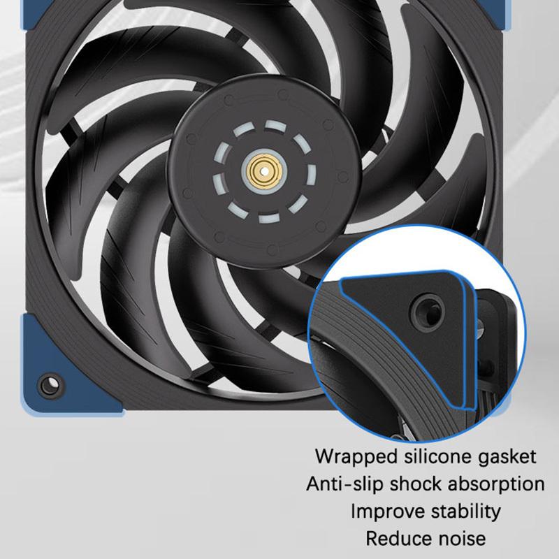 Teucer T30 CO PST 14CM PC Case Fan Double Ball Bearing 400-2000rpm 12V/4Pin PWM MAX96.19CFM Gamer Computer Chassis Cooling Fan