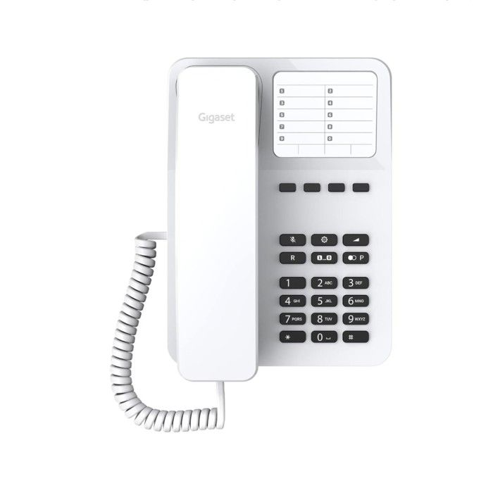 TÉLÉPHONIE, Téléphones, Téléphones Fixes, Gigaset Gigaset Desk 400 Blanc Caractéristiques Sans Fil Non Mains Libres Non Prise En