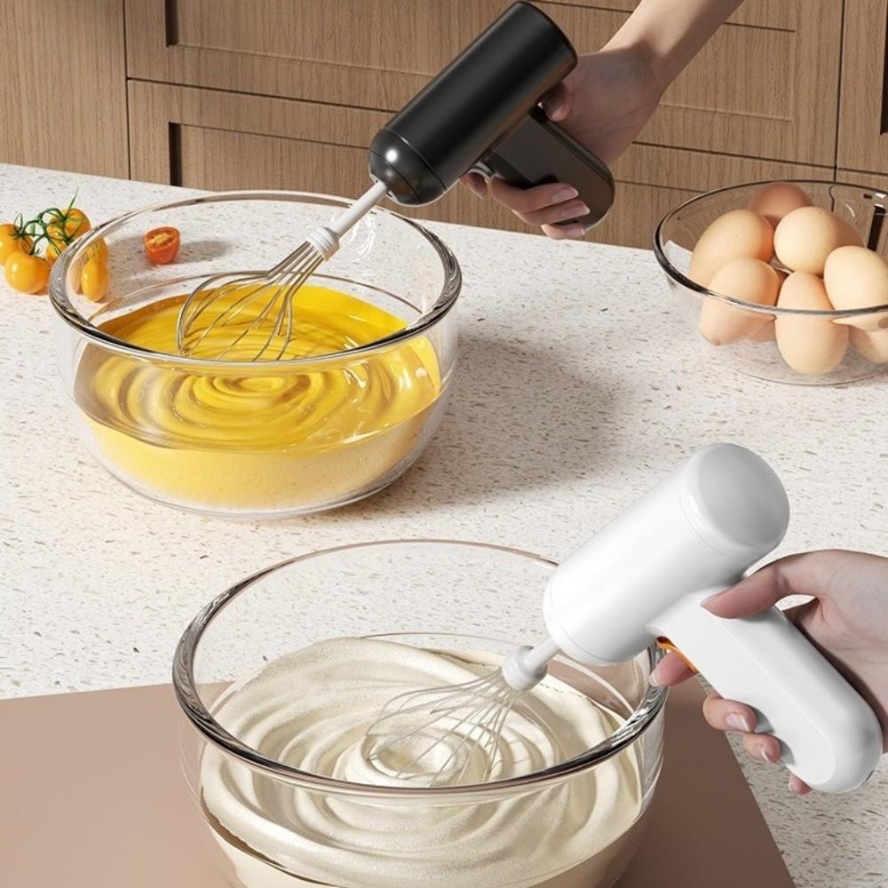 Rechargeable Electric Egg Beater Cordless Milk Frother Multi-functional Cream Whisk Kitchen