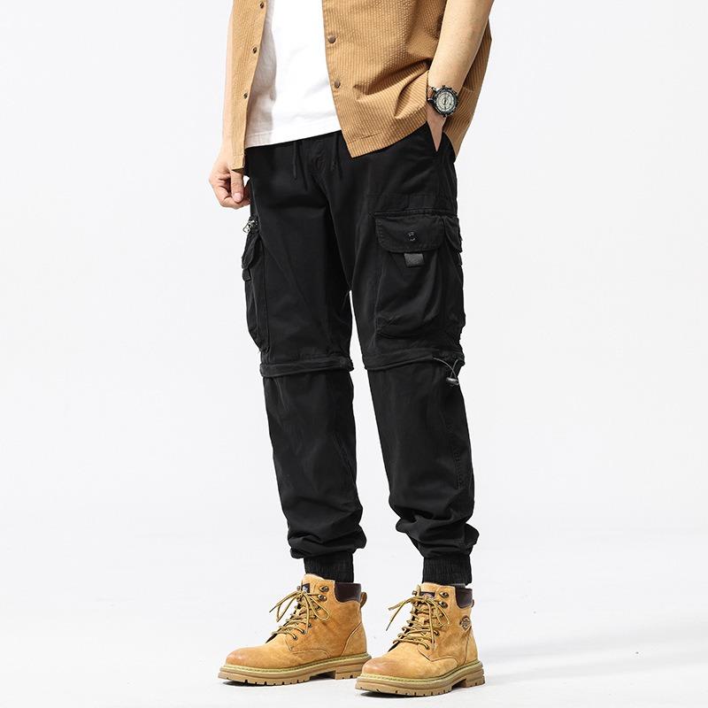 Summer overalls loose casual trousers tied feet trendy brand men's high-end men's pants