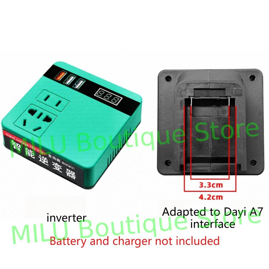 Lithium battery inverter power bank Makita portable DC 20V to 220V smart transformer (battery not included)