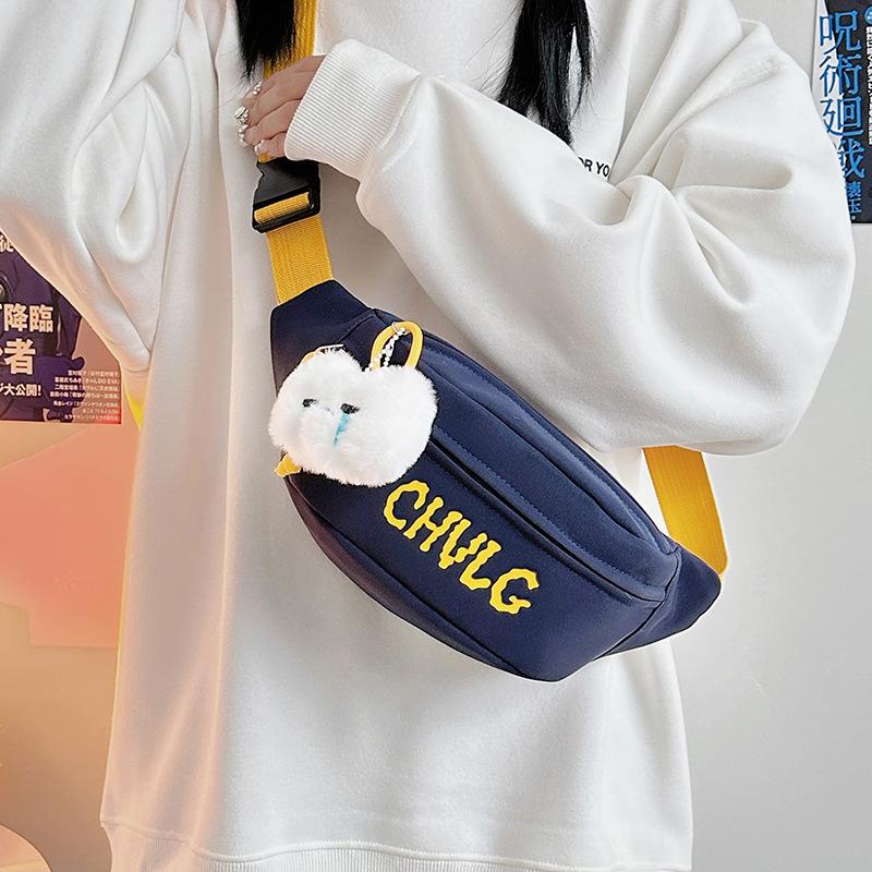Crossbody Bag Women's New Fashion Versatile Breast Bag Women's Leisure Outdoor Sports Mobile Phone Bag Student Shoulder Bag Tide