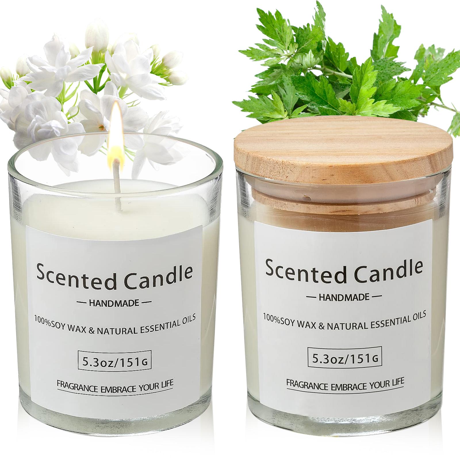 High Quality Eco-Friendly Soy Wax Big Capacity 2pcs Luxury Scented Candles for Home 19.5*11.5*9.8cm