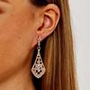 European & American Rhinestone Bridal Dangle Earrings - Alloy Jewelry for Women