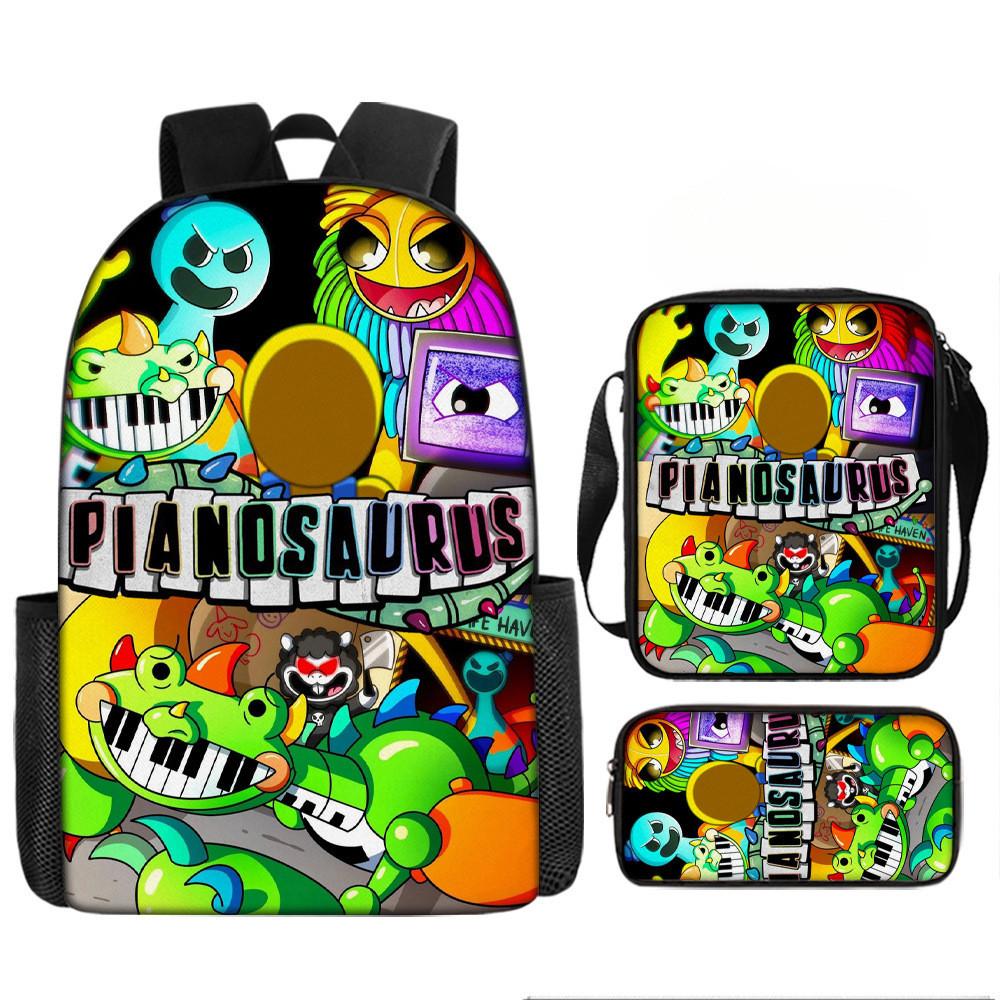 Poppy Playtime Chapter 4 Printed Backpack Schoolbag Shoulder Bag Bag Pencil