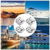 4PCS ZWS3217‑8 8mm 316 Stainless Steel D Ring Buckle Excellent Performance Yacht Accessory