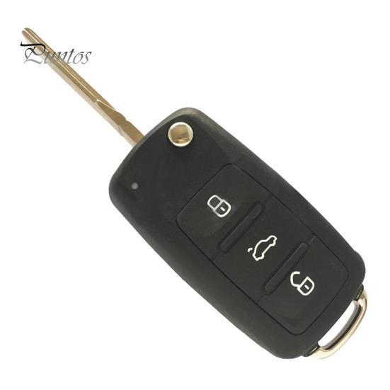 Remote Key for Car Replacement 3 Buttons 434MHz Flip Case Fob 5K0 837 202 AD Volkswagen Button