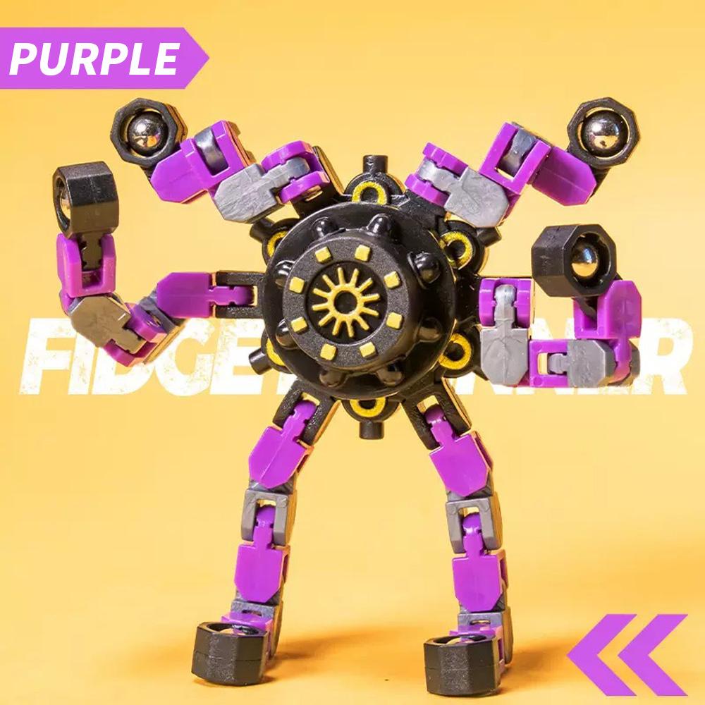 

4 шт./2 шт./1 шт. деформационный декомпрессионный механический гироскоп для кончиков пальцев можно свободно деформировать для развития детских практических а фиолетовый