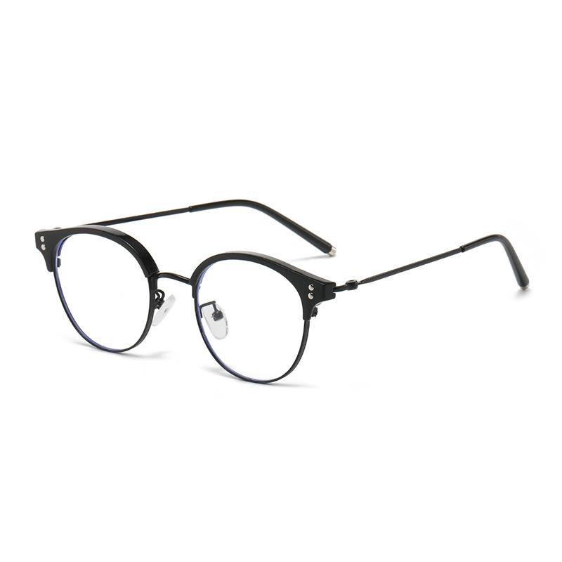 

9381 Металлическая оправа Анти-синие очки Оправа для бровей Круглая оправа Очки Литературный Сяоцин Можно Сочетать С Близорукостью