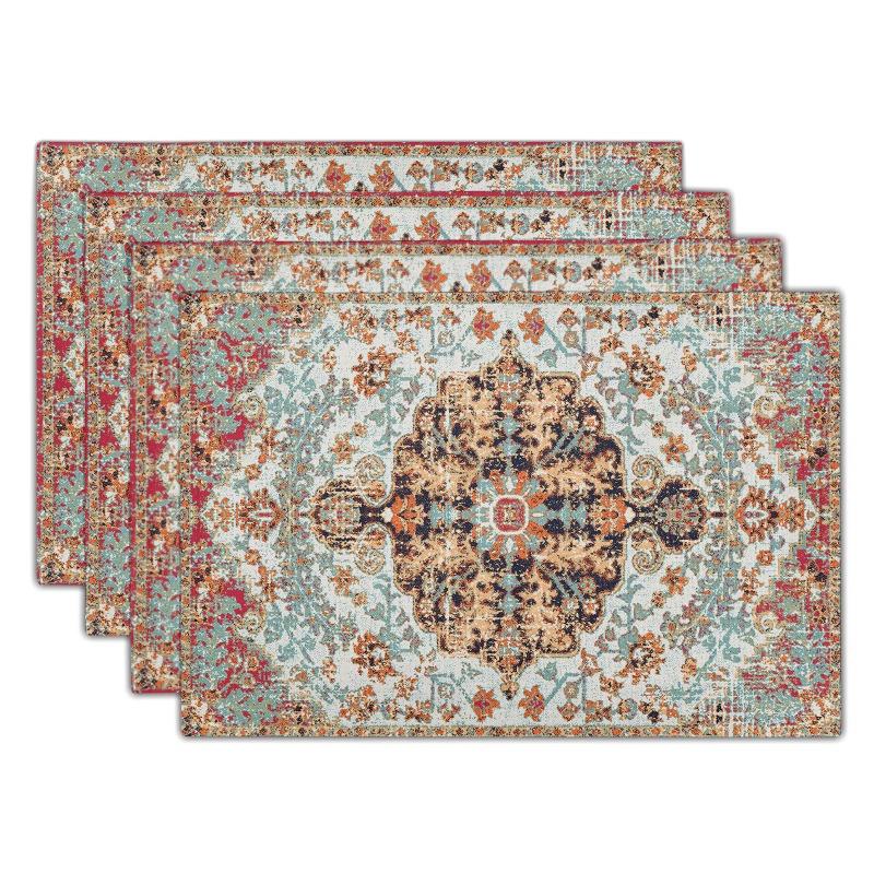 Böhmische Tischsets Exotische Leinen-Tischsets Waschbare Totem-Tischsets Tischmatten Isolieruntersetzer Bedruckte Rutschfeste Untersetzer