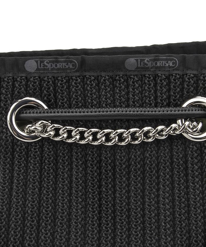 Official Tote Bag CHAIN CROCHET SM Black Crochet [LeSportsac] BUCKET/1364 Women's