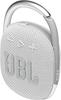 JBL CLIP4 Bluetooth Speaker, USB C Charging, IP67 Dustproof and Waterproof, with Passive Radiator, Portable, 2021 Model, White (JBLCLIP4WHT)