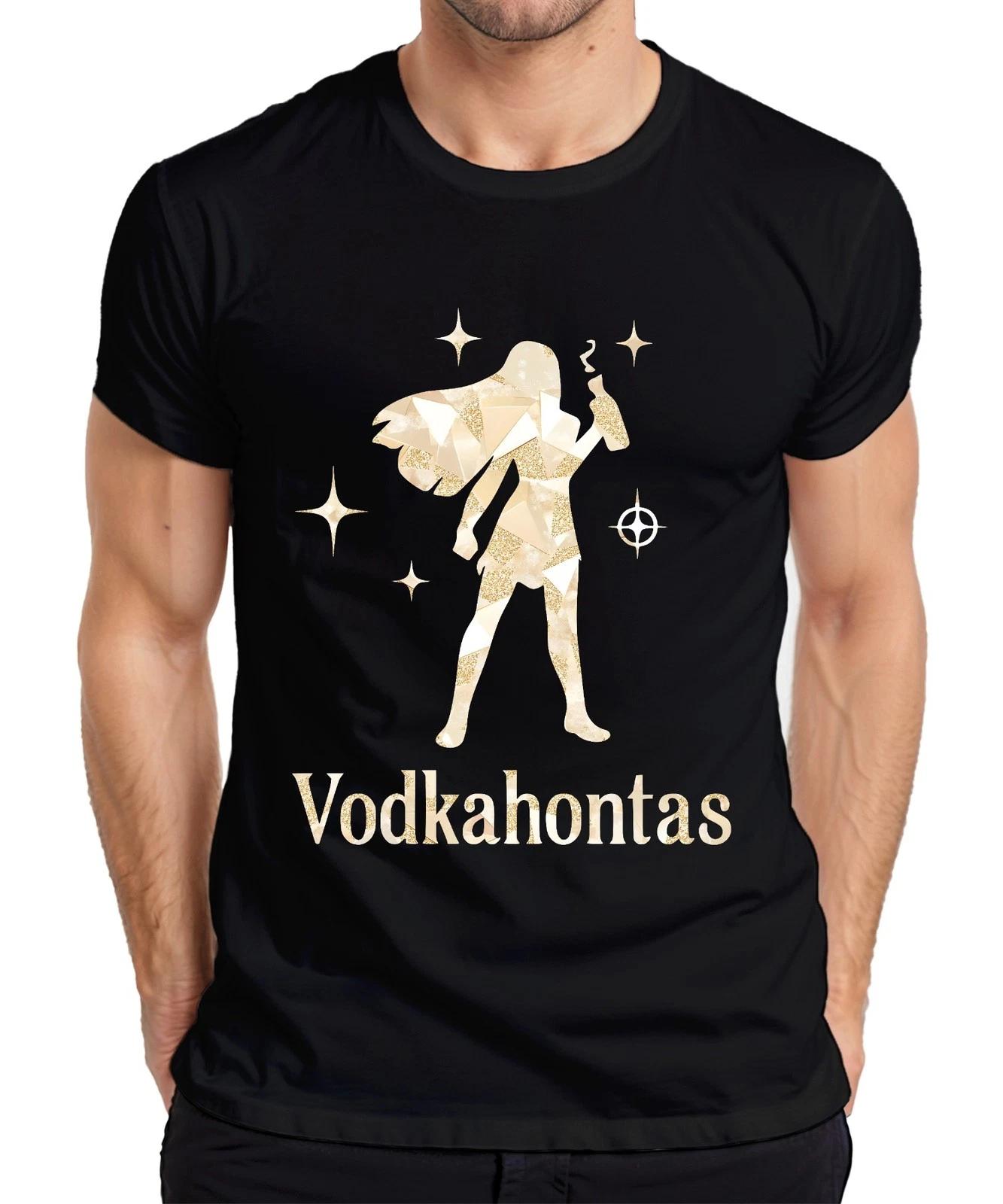 Vodkahontas Witzig Mädelsabend JGA Cocktail Party Spruch Frauen Herren T-Shirt XS