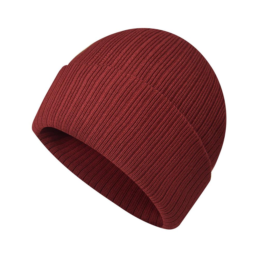 Men's Winter Thermal Knit Hat Thickened Recycled Material Outdoor Cycling Beanie Trendy Woolen Hat
