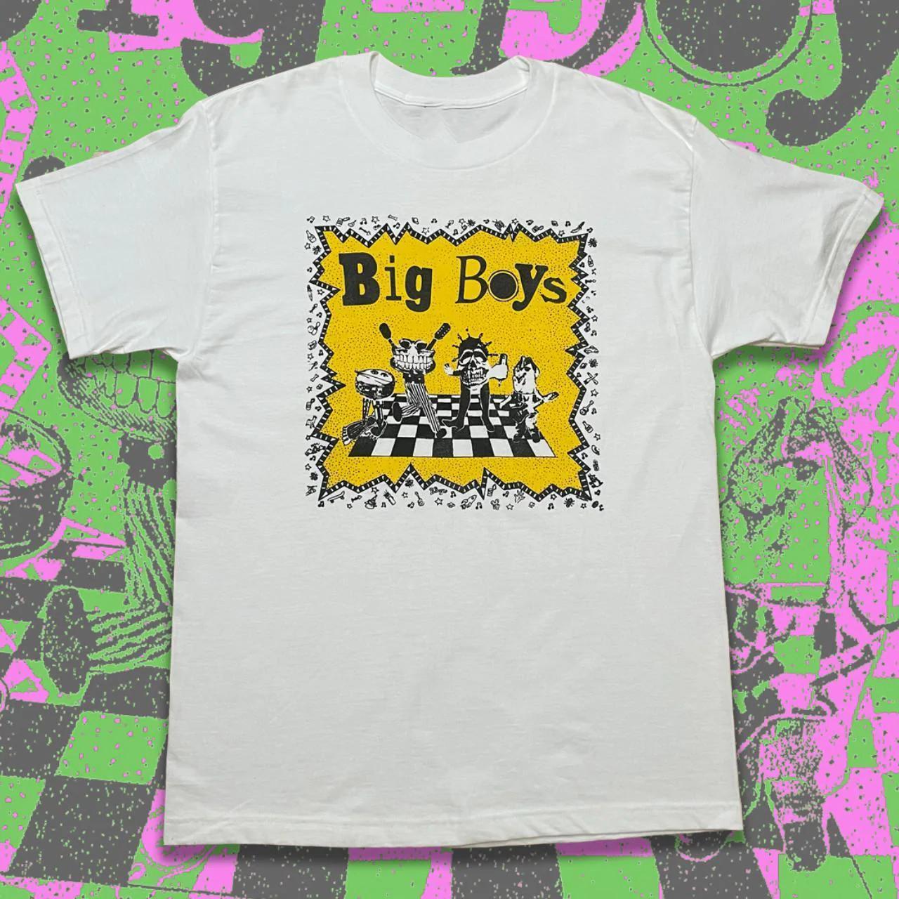 HOT NEW Big Boys rock band ARTWORK white T-shirt unisex All sizes XA1040 S разноцветный