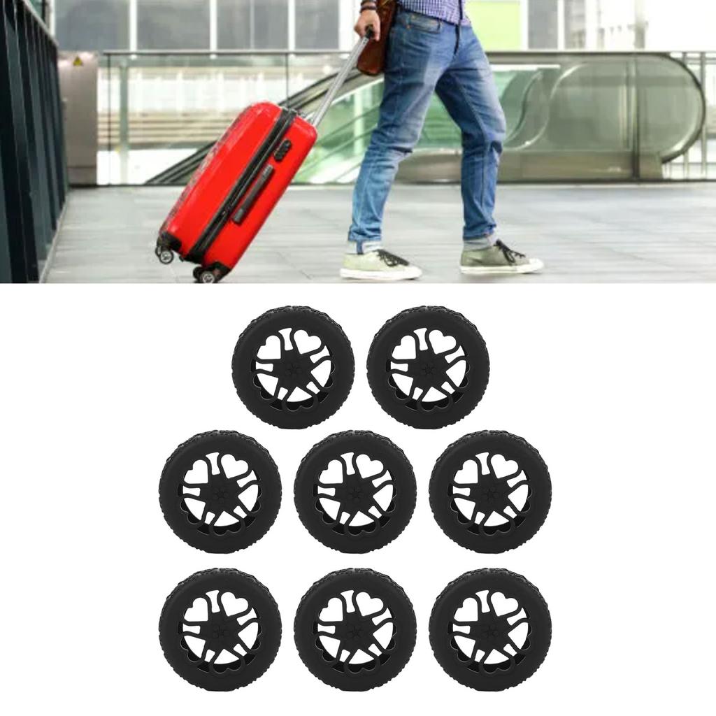 8pcs Luggage Wheel Covers Wr Proof Suitcase Wheel Covers Ors for 5-6cm Diameter