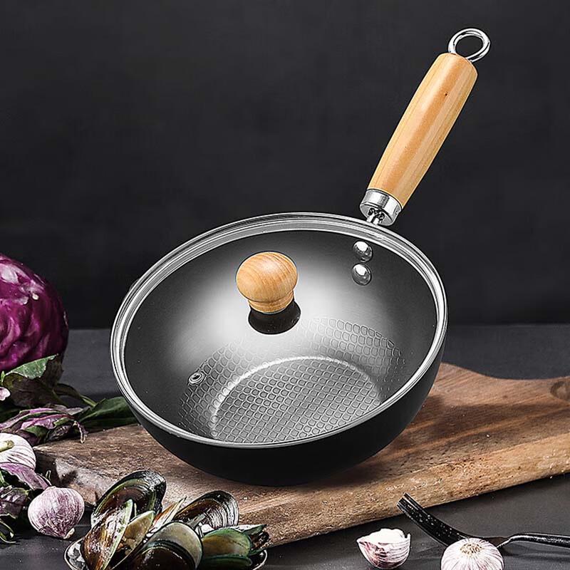 

KSISE 24cm Cast Iron Mini Wok