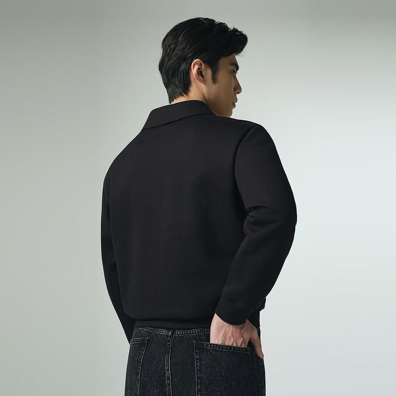 Lilang Men's Cotton Blend Long-Sleeve Polo Shirt