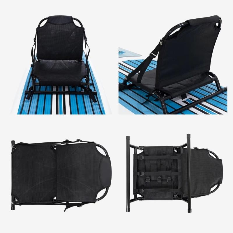 Sièges de Kayak Légers à Cadre en Aluminium Pour Canoës Pêche Durabilité Portables Chaise de Camping Extérieure