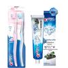 Crest Velvet Soft Bristle Gum Care Toothbrush Twin Pack with 3D White Micro-Charcoal Toothpaste