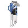 CrV Oval Hexagonal Keys, 9 Pcs. HT1W804