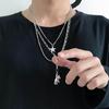 Three-Layer Metal Bear Star Clavicle Chain Women Birthday Party Jewelry Gift