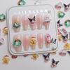 50Pcs  Mini Resin Cartoon Christmas Kitten Puppy Christmas Tree Ornaments Jewelry Making Manicure Hairwear Accessories