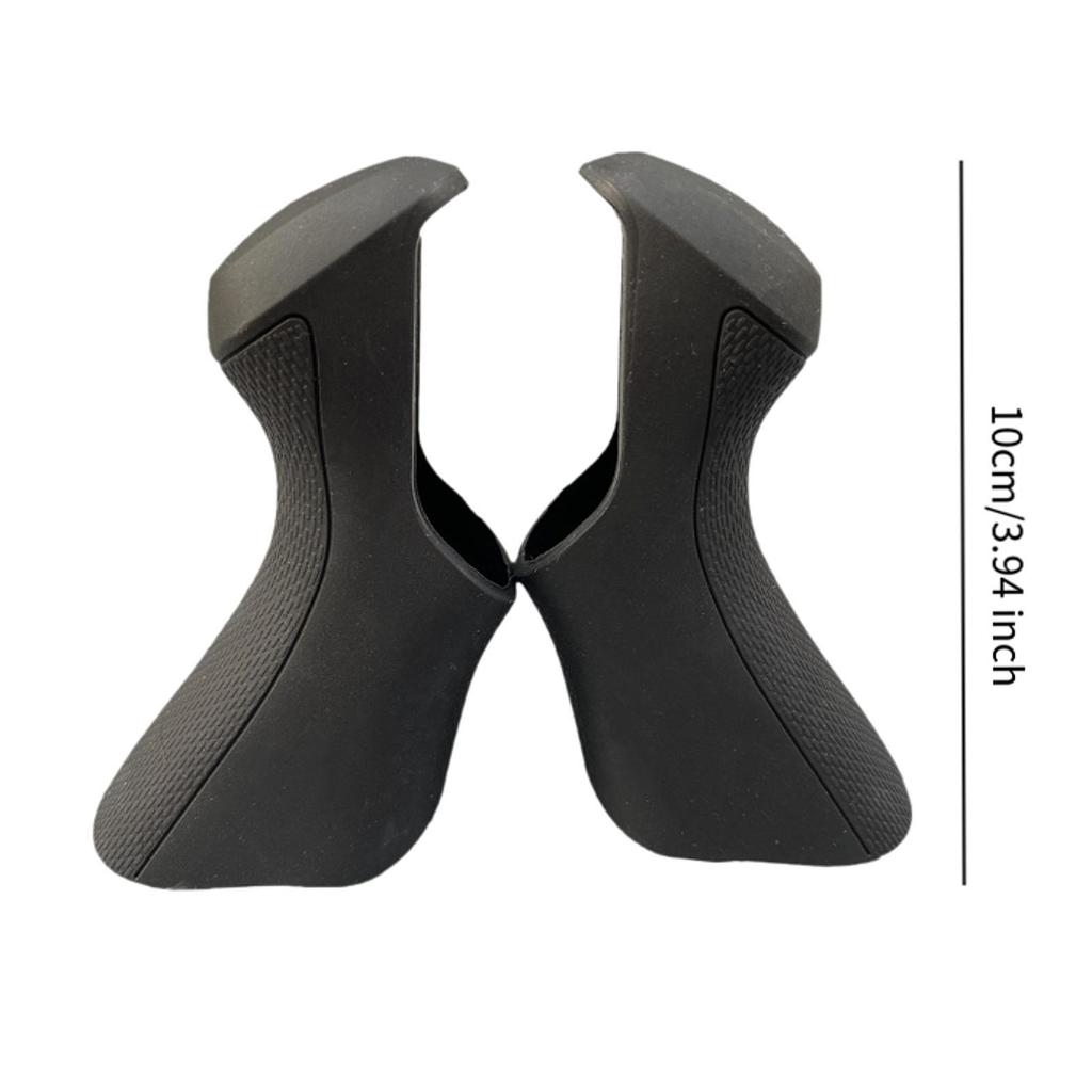 Bike Shift Brake Lever Cover Non-slip Road Bike Parts Comfortable Grip Tear Resistant 2 Pieces Replacement Cover for ST6870 Only