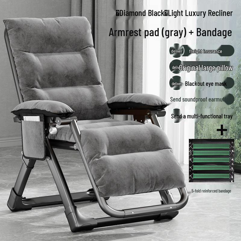 Premium Reclining Backrest Chair for Relaxing and Sleeping, Foldable for Home & Balcony Use