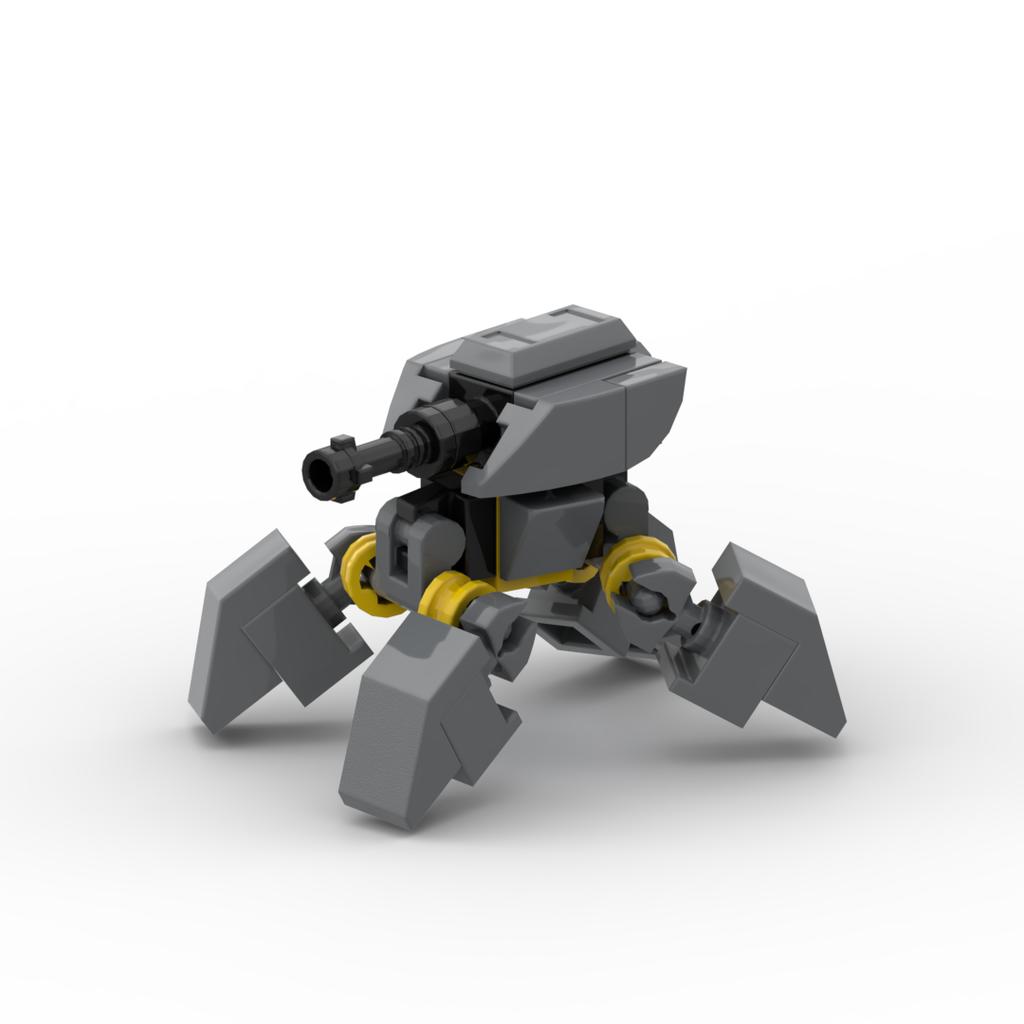 MOC Building Blocks Military WWII Series Quadruped Mech Robot Assembly Model Educational Toy for Boys Gift Collectible