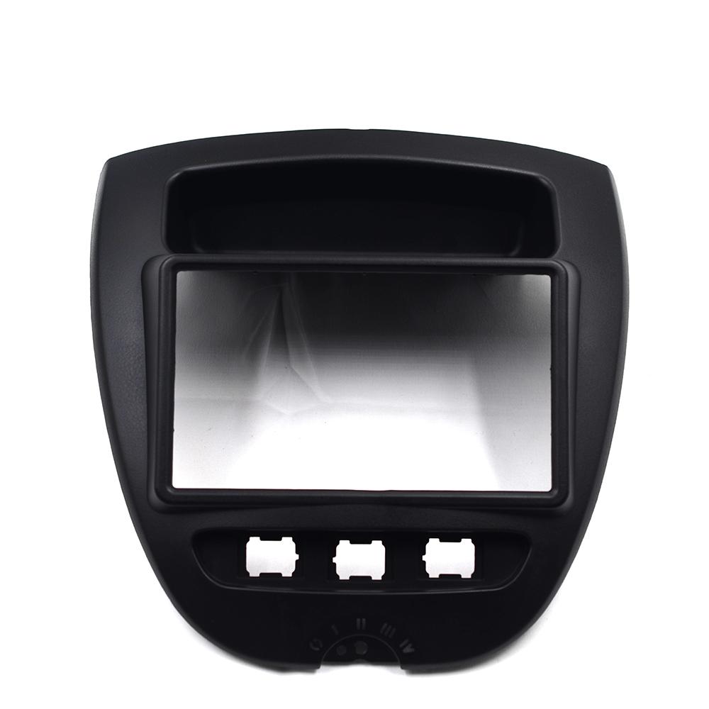 7inch Double 2 Din Car DVD Radio Frame for Toyota Aygo Citroen C1 Peugeot 107 2005-2014 Fascia Dash Kit Radio Panel Stereo Cover